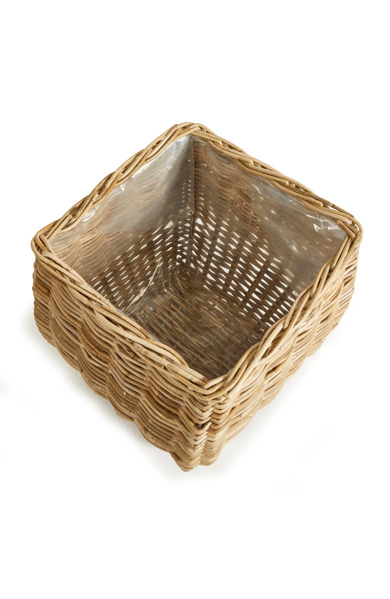 Napa Home & Garden Sylvie Square Taper Basket Large, Alternate, color, Brown