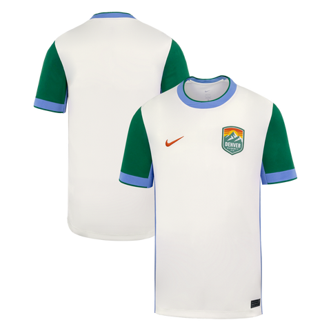 Youth Nike Cream Denver Summit FC 2026 Primary Stadium Replica Jersey