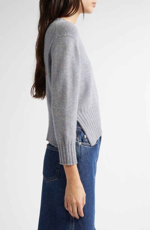 LOULOU STUDIO LOULOU DE SAISON MORA THREE-QUARTER SLEEVE CASHMERE SWEATER