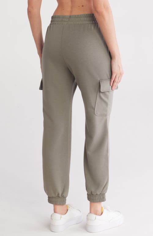 90 Degree By Reflex Alcove Scuba Cargo Joggers In Mulled Basil