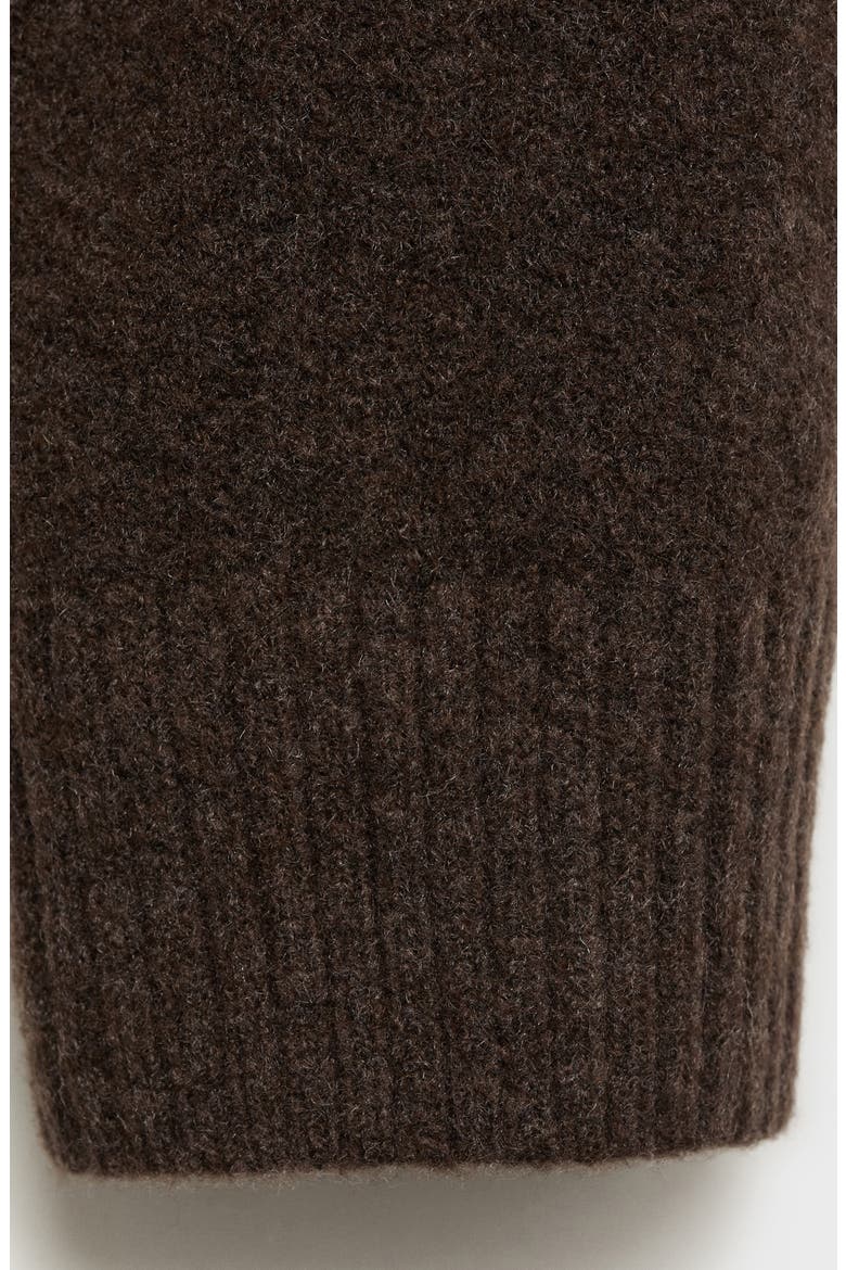 Longline Tie Belt Cardigan, Alternate, color, CHOCOLATE