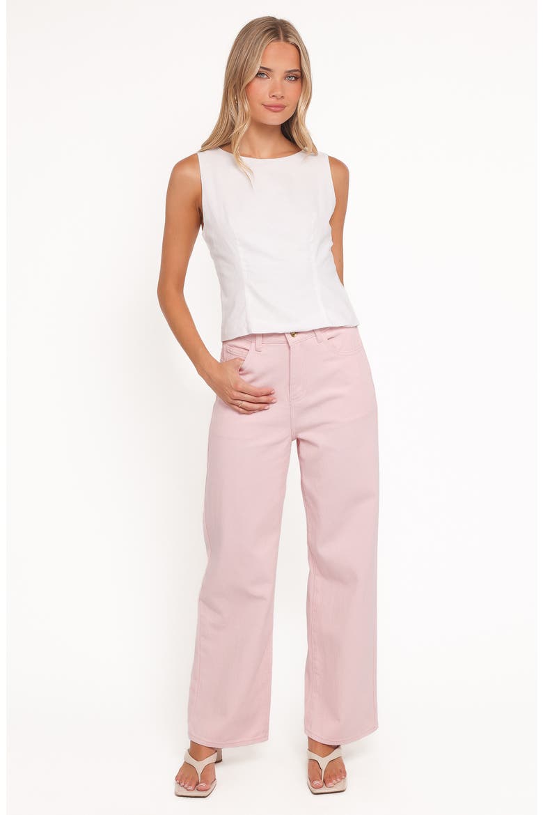 Ailis High Waist Wide Leg Jeans, Alternate, color, DUSTY PINK
