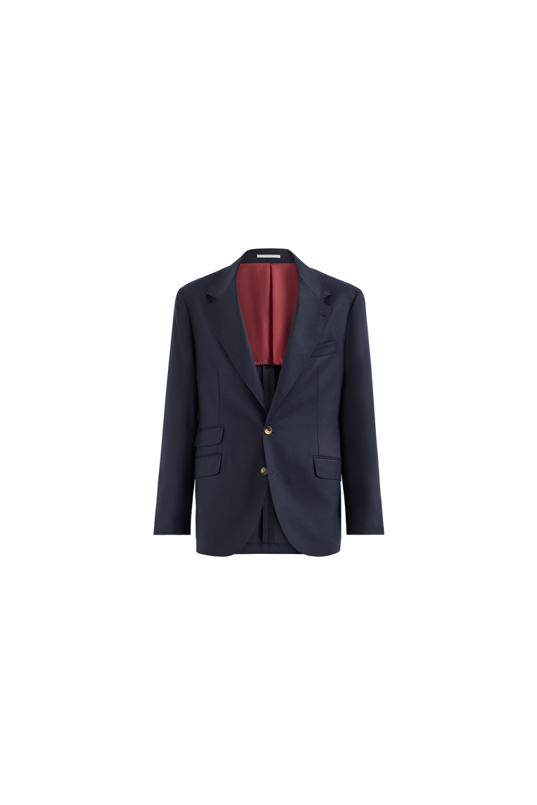 Virgin wool flannel deconstructed Cavallo blazer, Alternate, color, Blue