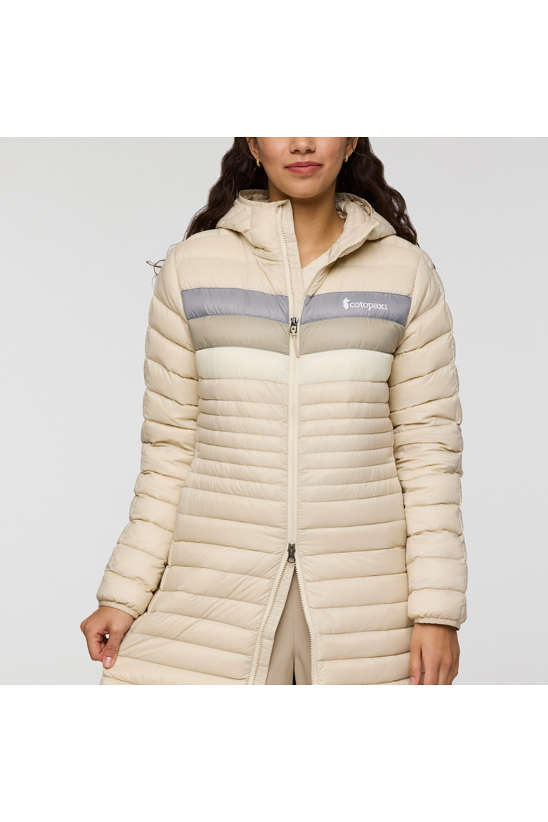 Fuego Down Parka - Women's, Alternate, color, Cream Stripes
