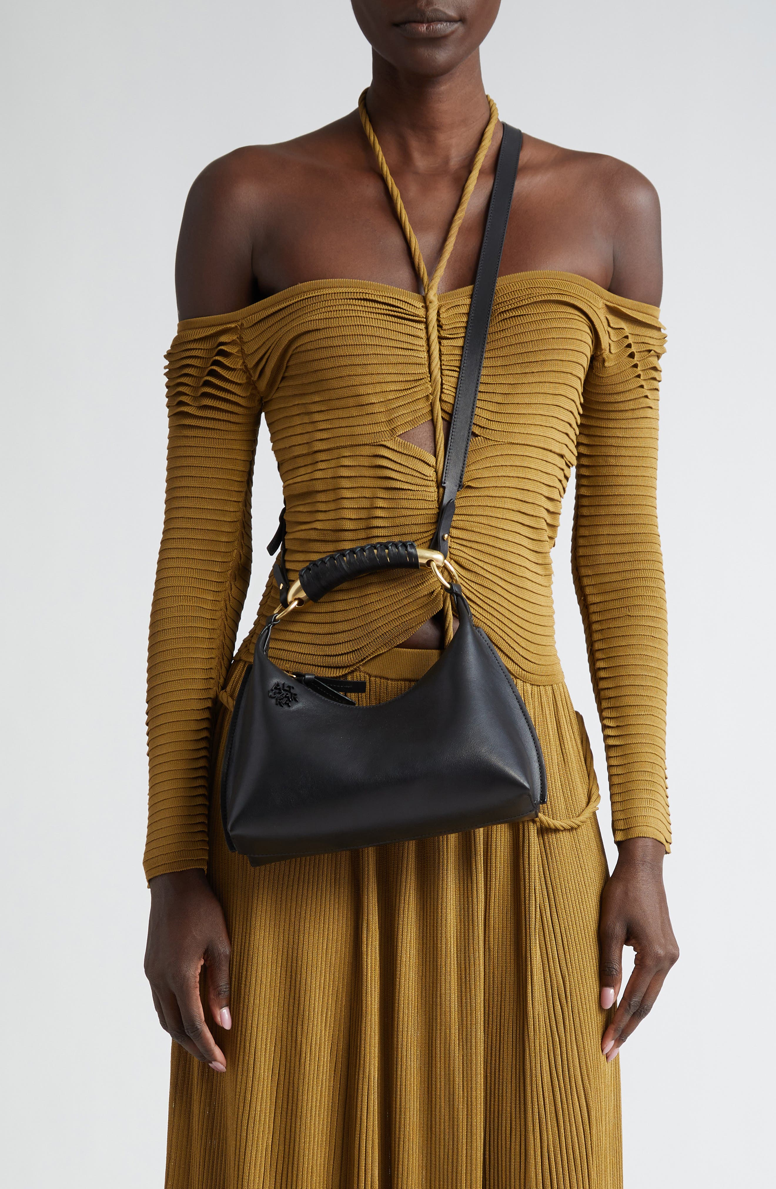 Altuzarra Small Athena Leather Top Handle Bag, Alternate, color, 