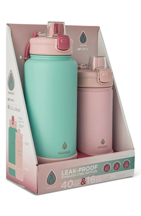 2-Pack Stainless Steel Water Bottles