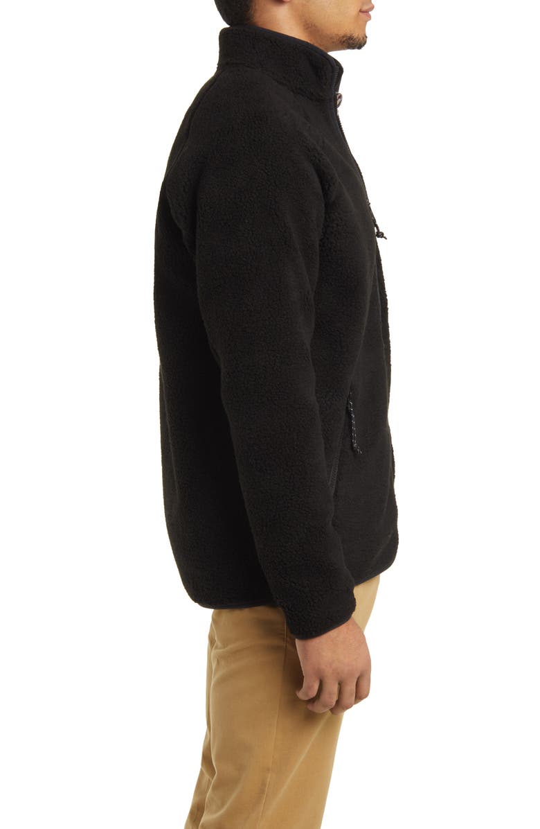 Fjällräven Vardag Pile Fleece Zip Jacket, Alternate, color, Black
