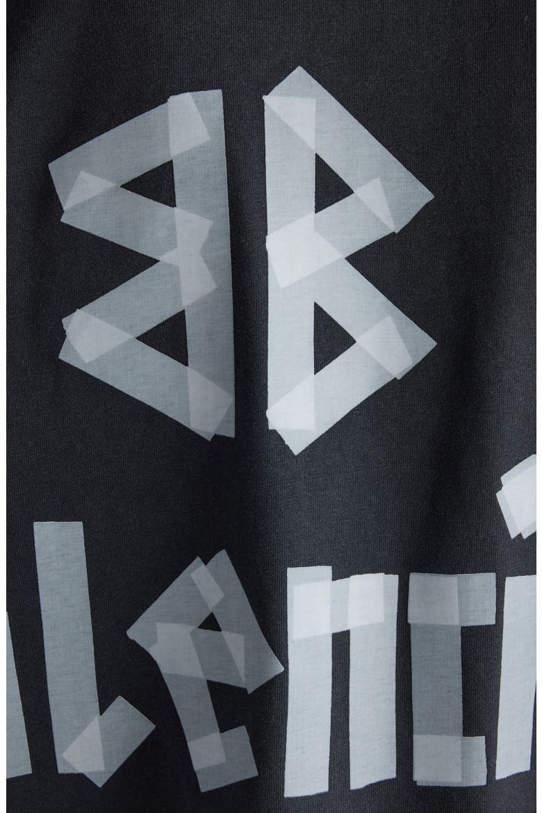 Medium Fit Tape Type Logo Graphic T-Shirt, Alternate, color, 1041 FADED WASHED BLACK