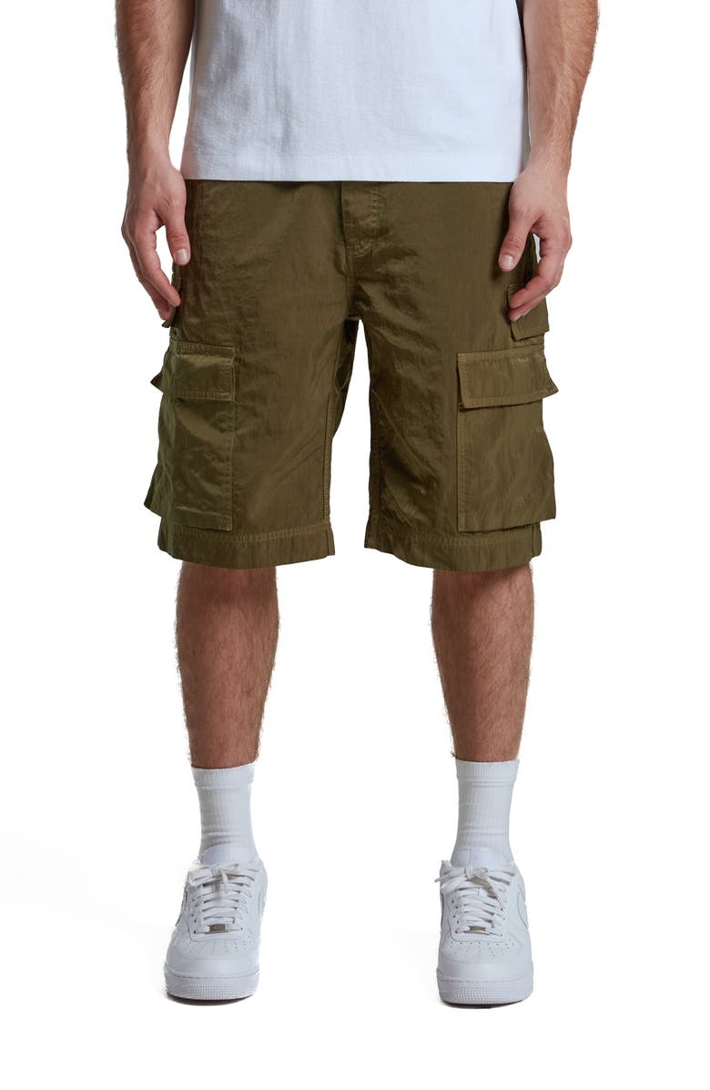 PURPLE BRAND Woven Cargo Shorts, Main, color, Green