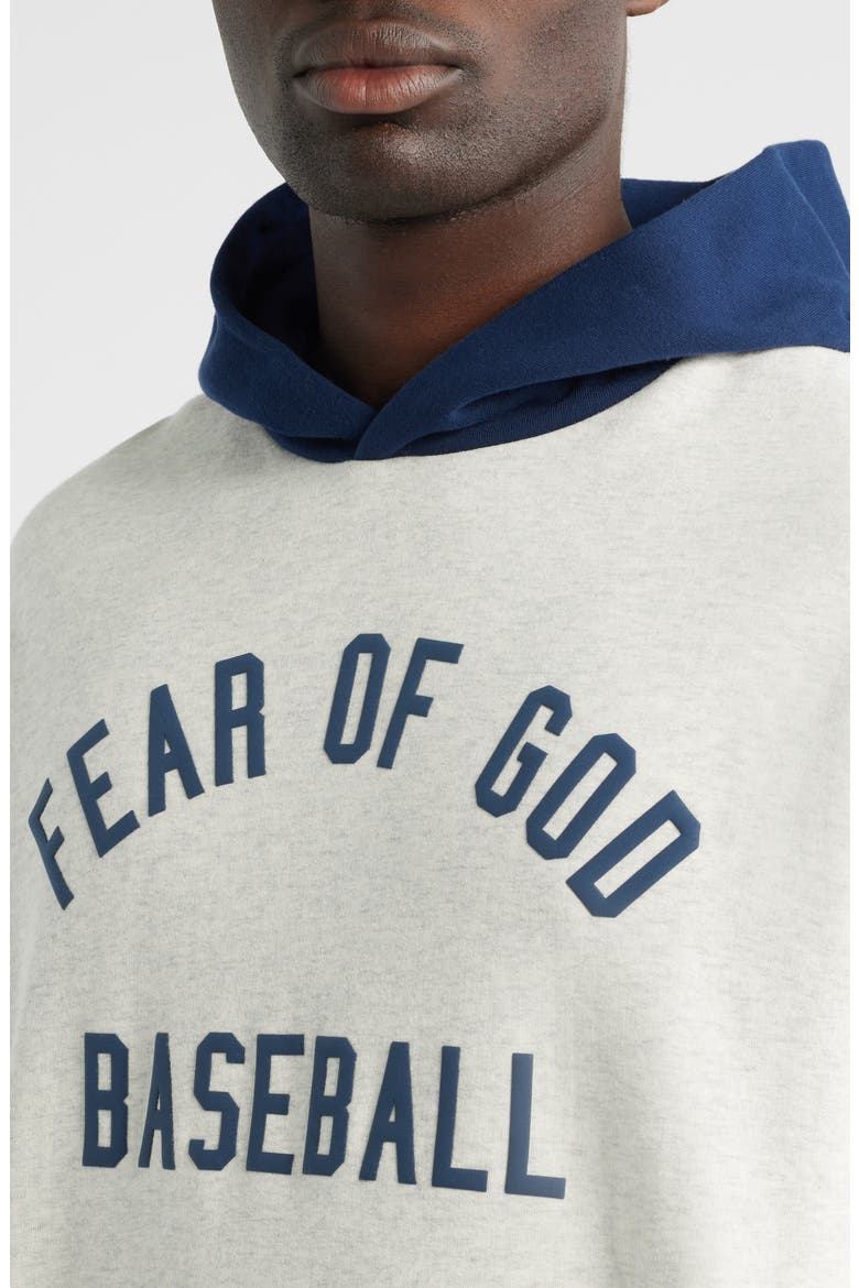 Fear of God Essentials MLB Sport Colorblock Cotton Graphic Hoodie
