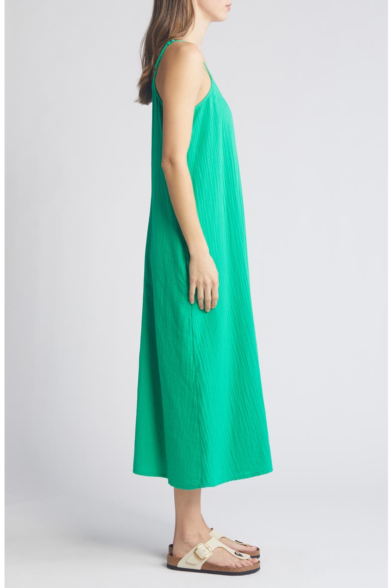 Cami Midi Dress, Alternate, color, GREEN BRIGHT