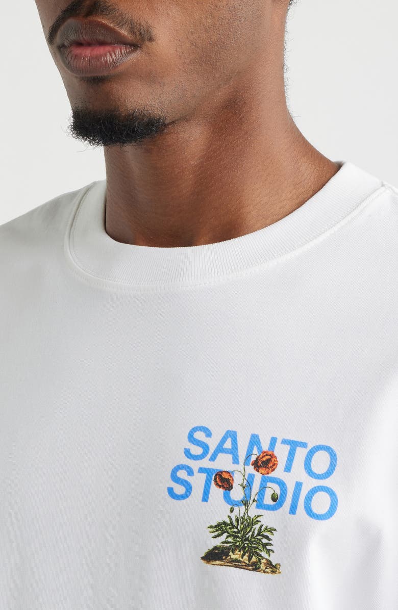 SANTO STUDIO Rooted in Love Cotton Graphic T-Shirt, Alternate, color, White