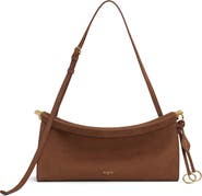 Alaïa Medium Le Click East/West Nubuck Shoulder Bag
