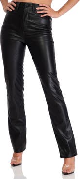 AFRM Heston Faux Leather Straight Leg Pants