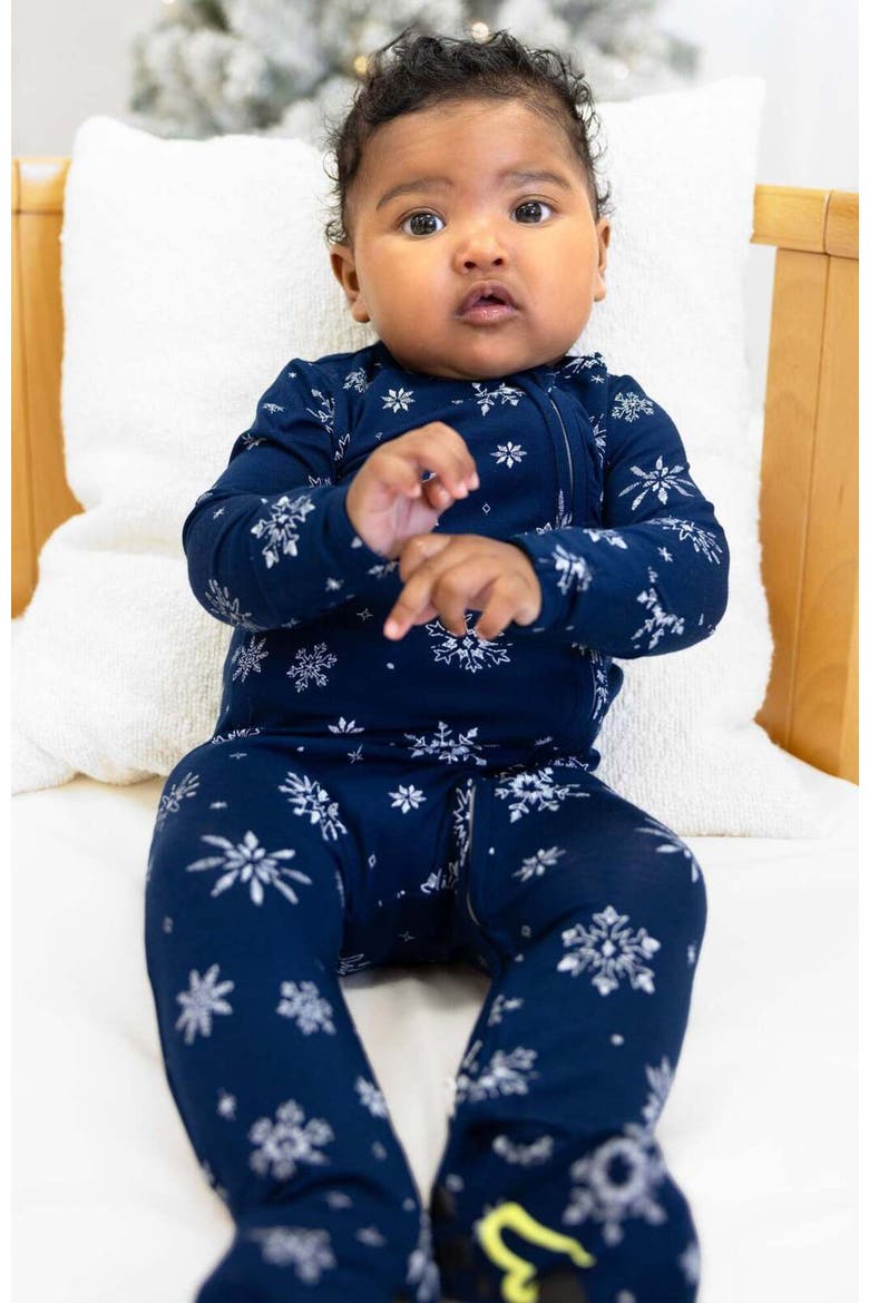 Baby Snowflake Convertible Footie, Alternate, color, Snowflake