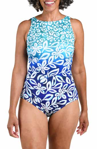 High Neck One Piece Swimsuit