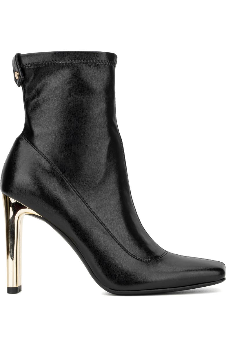 TORGEIS Chiara Square Toe Bootie, Alternate, color, Black