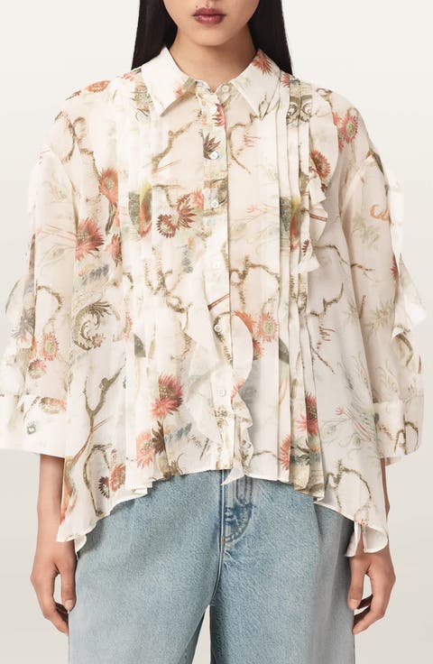Minna Ruffle Pleated Shirt