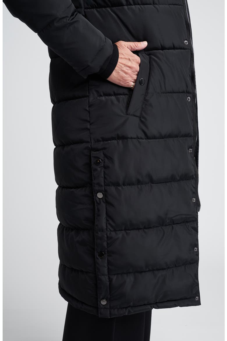Everest 2 Hooded Long Puffer Coat, Alternate, color, BLACK