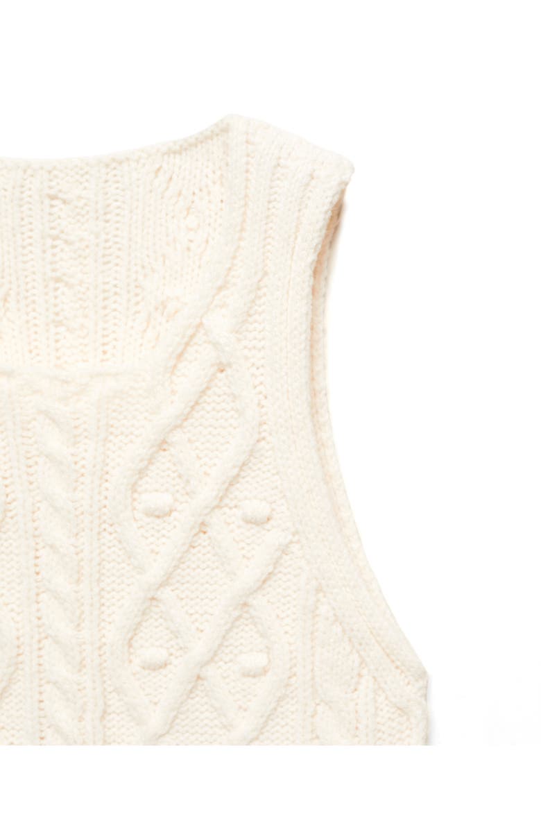 MANGO Braided Sweater Vest, Alternate, color,