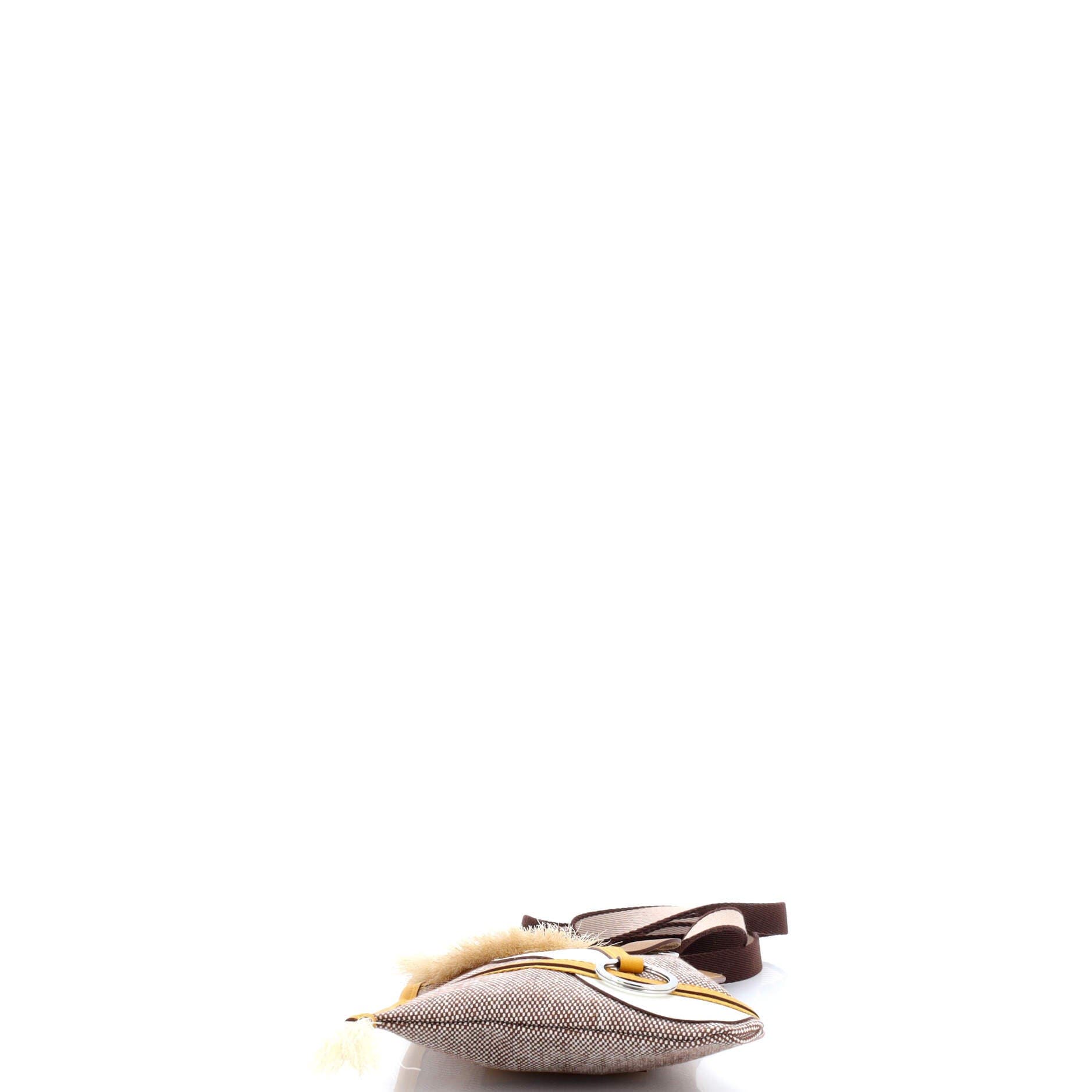 Pre-Owned Hermes Petit H Grand Prix Bag Toile and Leather, Alternate, color, Multicolor