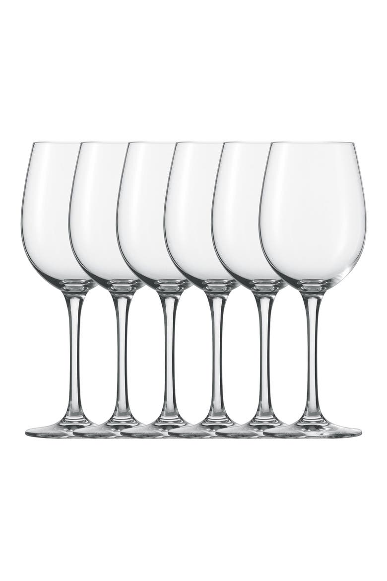 Schott Zwiesel Classico Set of 6 Burgundy Wine Glasses, Main, color, CLEAR