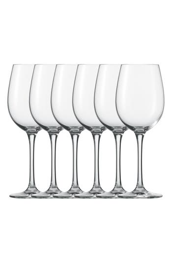 Fortessa Schott Zwiesel Classico Set Of 6 Burgundy Wine Glasses In Clear