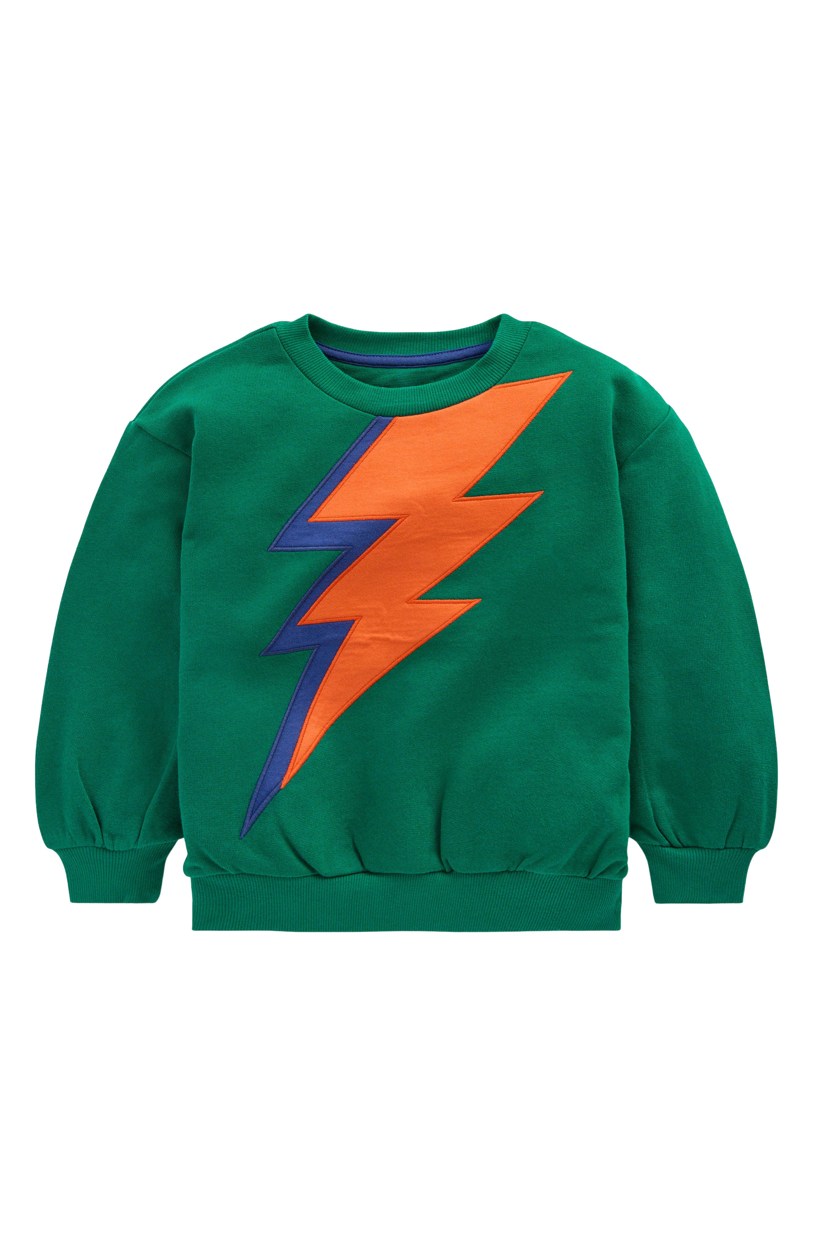 Boden Fun Sweatshirt Artichoke Green Lightning  In Green