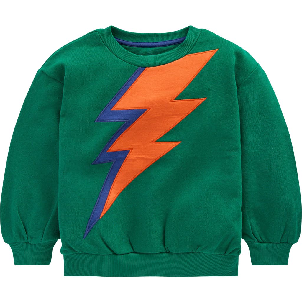 Boden Fun Sweatshirt Artichoke Green Lightning In Green