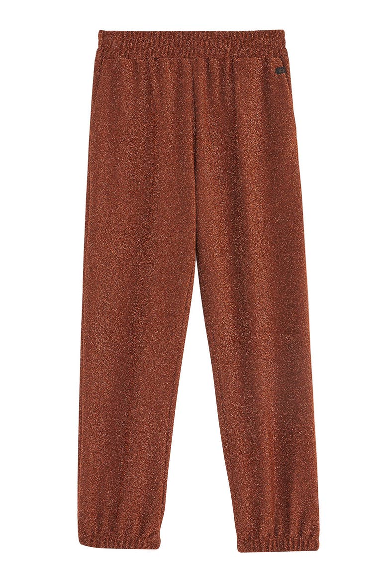 Viscose Trousers With Lurex, Alternate, color, Metallic Rust
