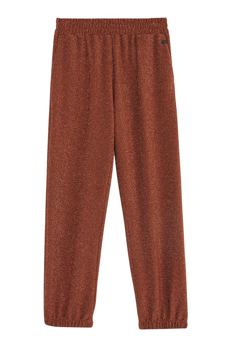 ottod'Ame Viscose Trousers With Lurex, Alternate, color, Metallic Rust