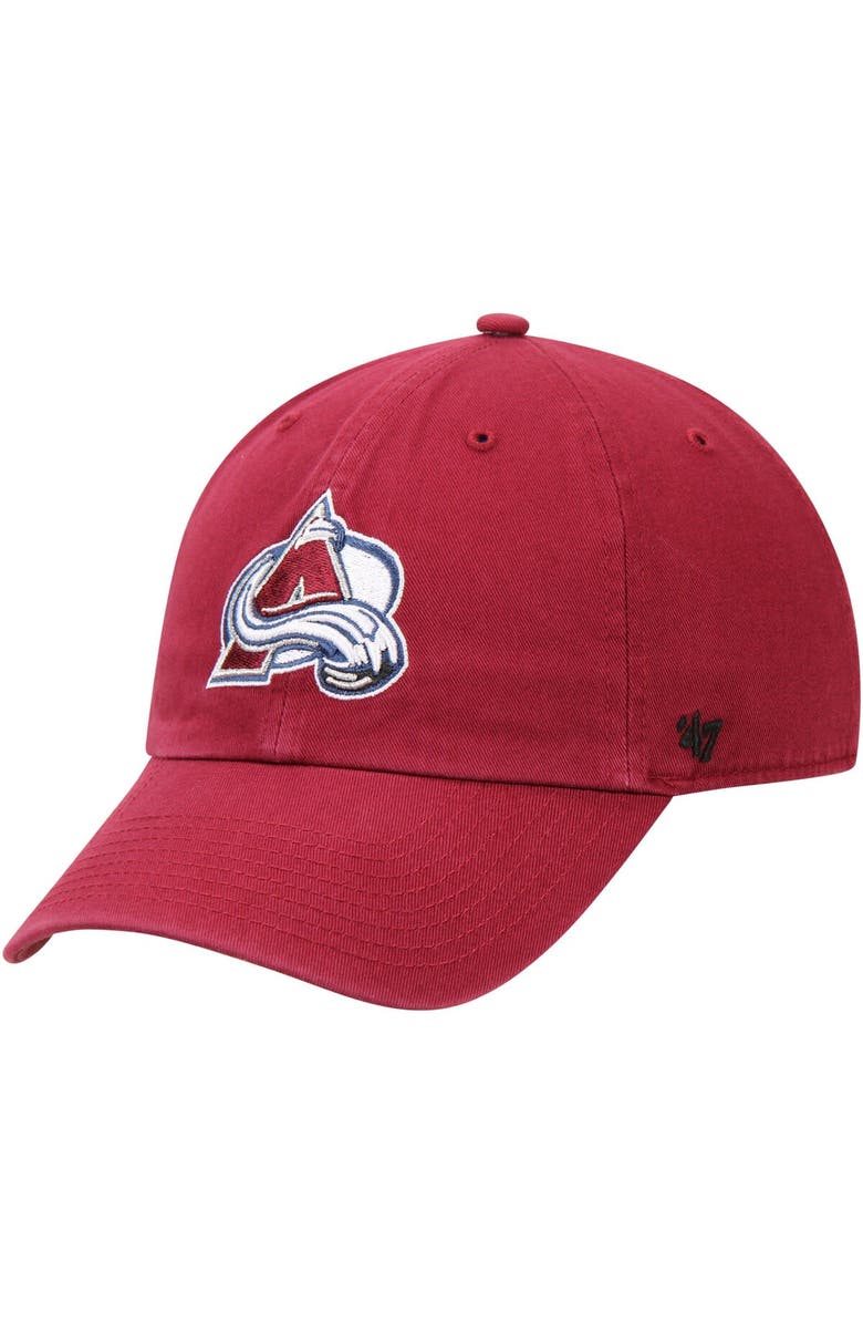 '47 Men's '47 Burgundy Colorado Avalanche Clean Up Adjustable Hat, Main, color, Burgundy