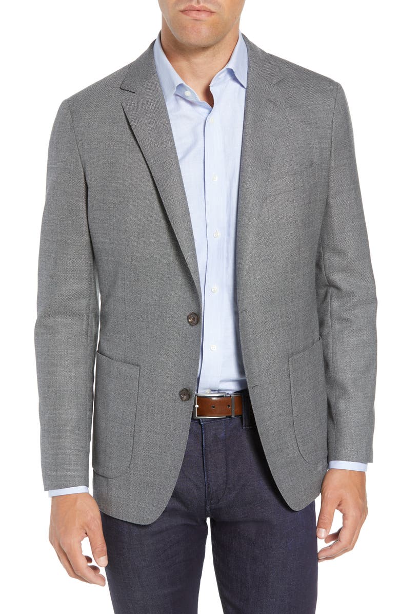 Bonobos Slim Fit Wool Sport Coat, Main, color, Grey