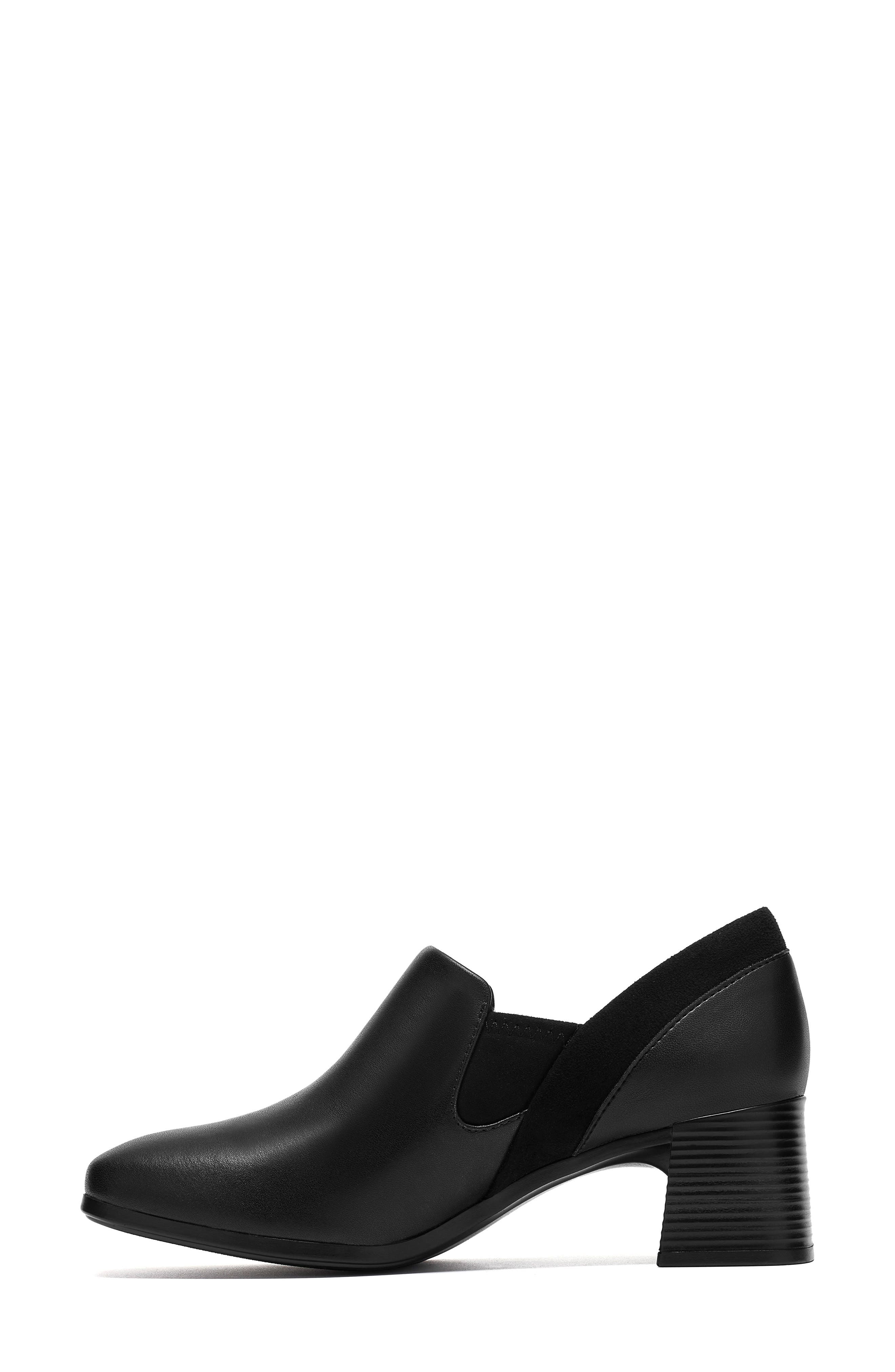 Marriann Pure Leather Bootie, Alternate, color, BLACK COMBI