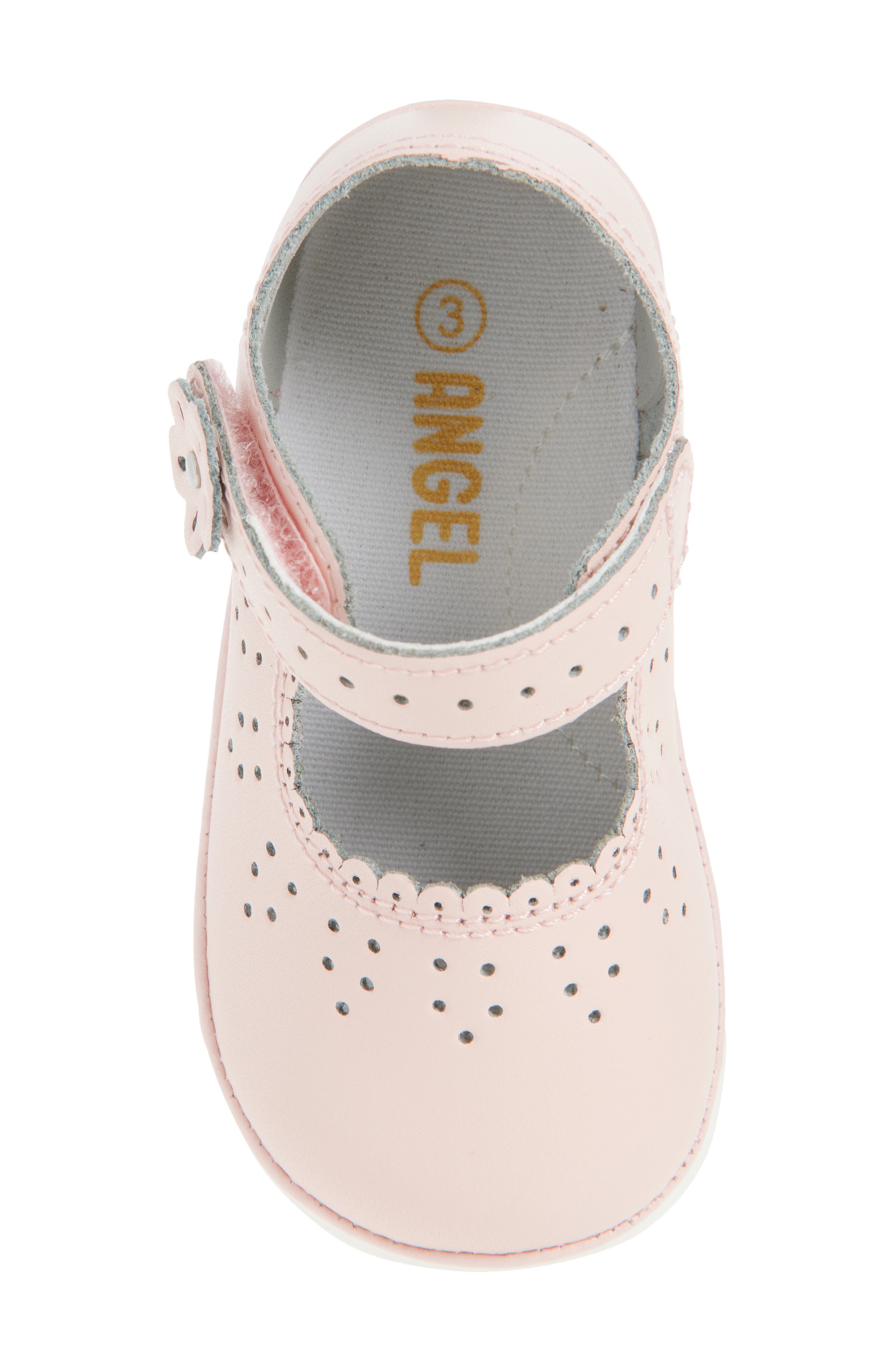 Kids' Mia Scallop Mary Jane Flat, Alternate, color, PINK