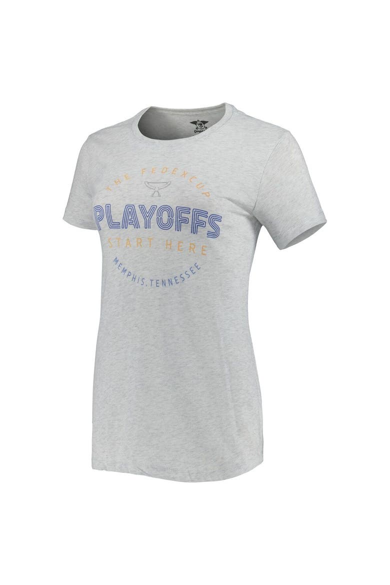 Women's Imperial Gray FedEx St. Jude Championship Playoffs Start Here Tri-Blend T-Shirt, Alternate, color, Gray