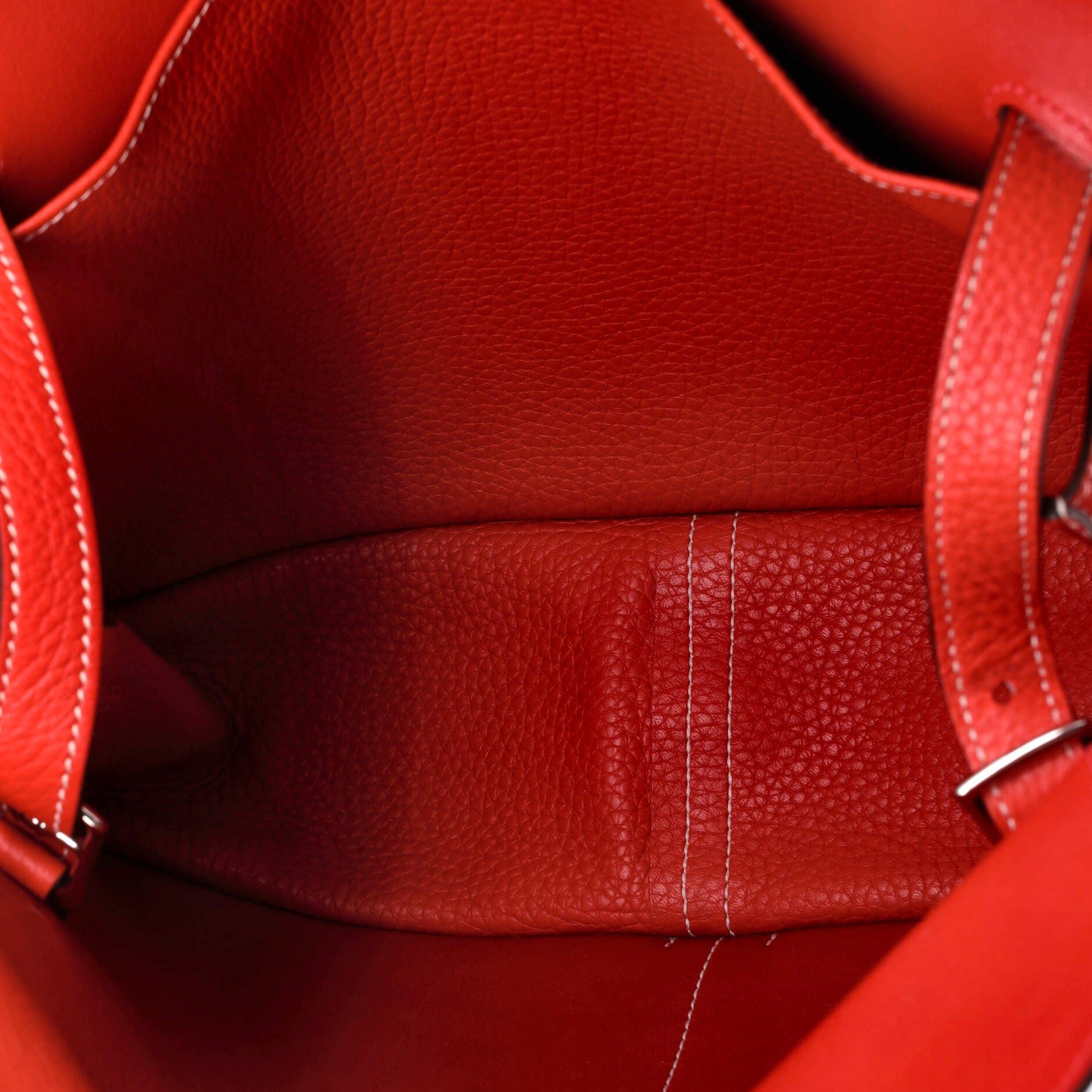 Pre-Owned Hermes Halzan Bag Clemence 31, Alternate, color, Rouge Casaque