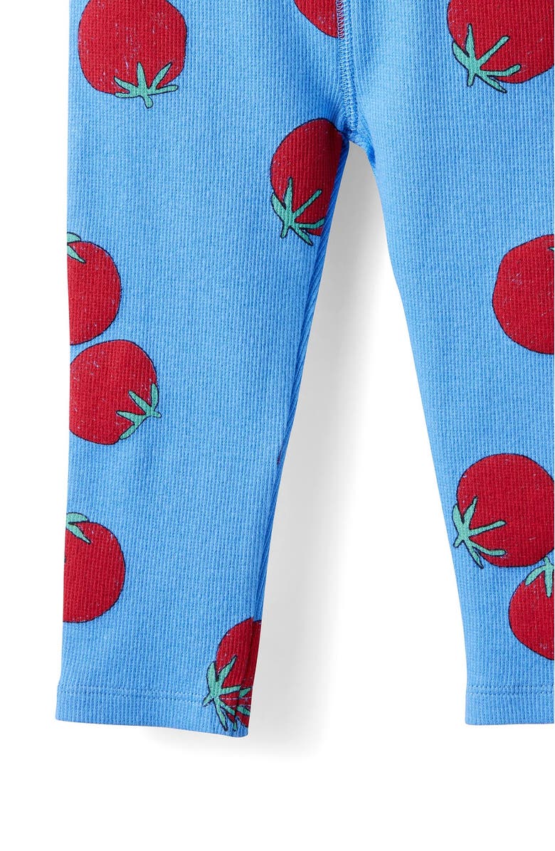 Cotton On Kids Baby Essential Rib Legging, Alternate, color, Blue Bonnet Tomatoes