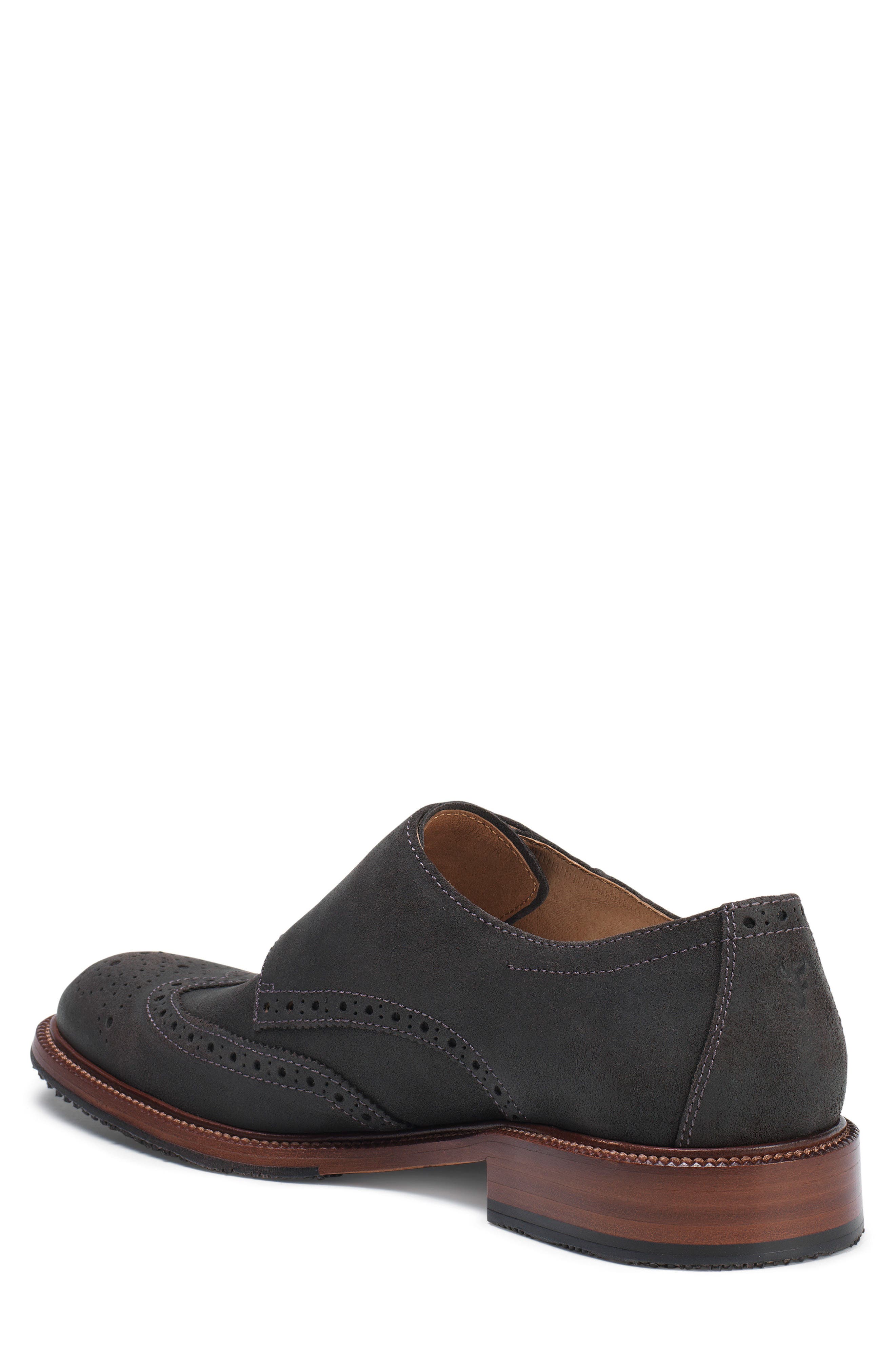 Trask Leland Double Monk Strap Shoe, Alternate, color, 