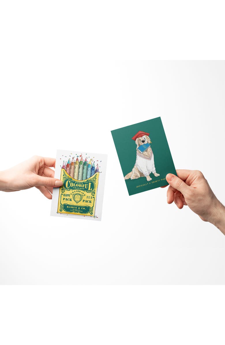 Ramus & Co Celebration/Graduation Greeting Card Pack Sets (3 ct, Assorted) Party Crayons, Smarty Pants Golden Grad, Oh, We're Gonna Celebrate, Alternate, color, Multi-Pack