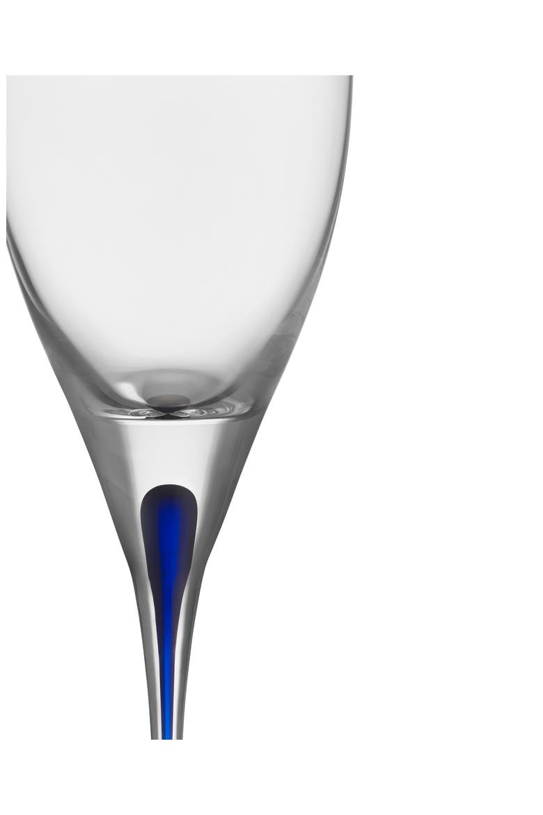 Intermezzo White Wine Glass, Alternate, color, CLEAR/ BLUE