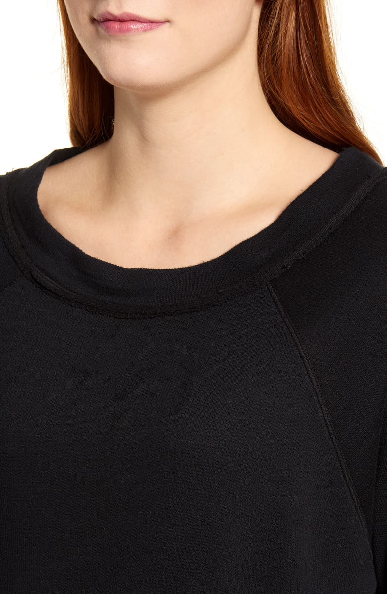 Caslon<sup>®</sup> Dolman Sleeve Cotton Blend Pullover, Alternate, color,