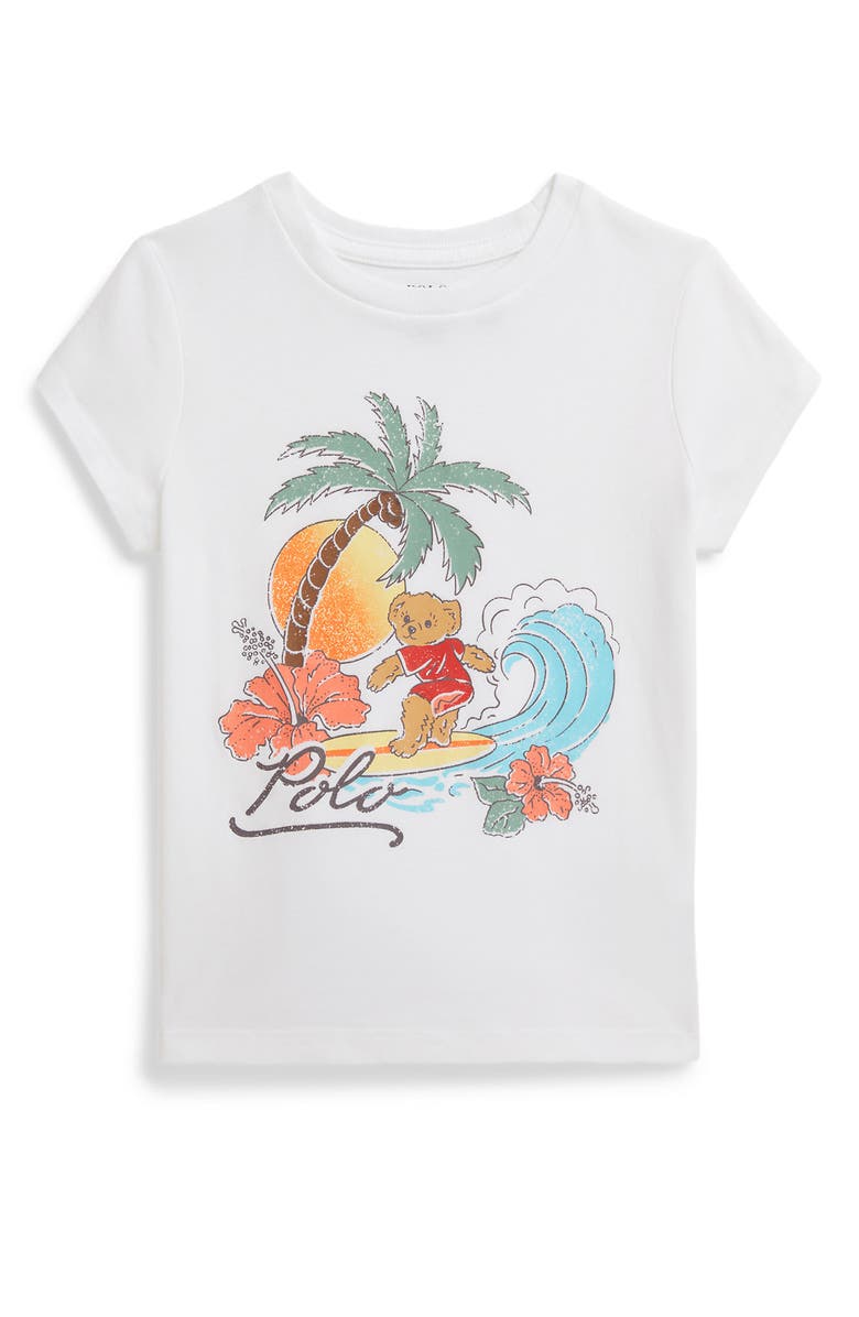 Polo Ralph Lauren Kids' Graphic T-Shirt, Main, color, White