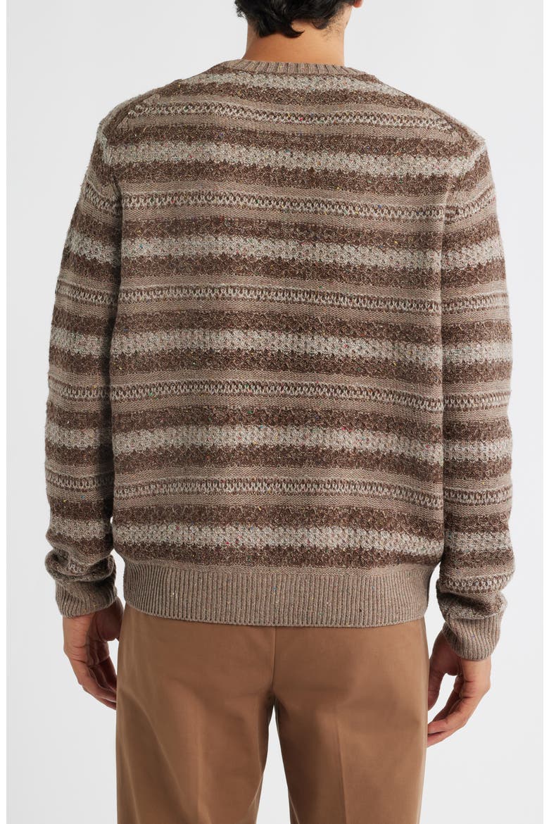 Midnight Stripe Crewneck Sweater, Alternate, color, MULTI NEUTRAL STRIPE