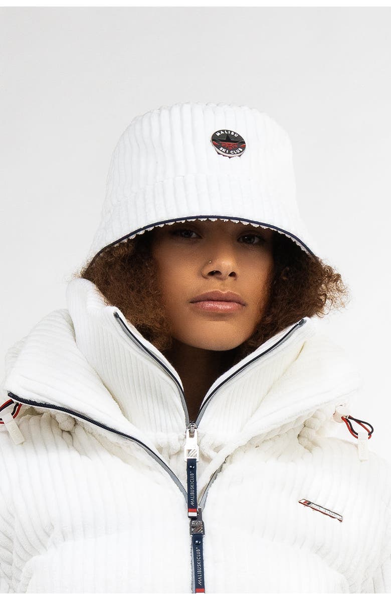 Malibu Ski Club Pistebasher Bucket Hat, Alternate, color, White