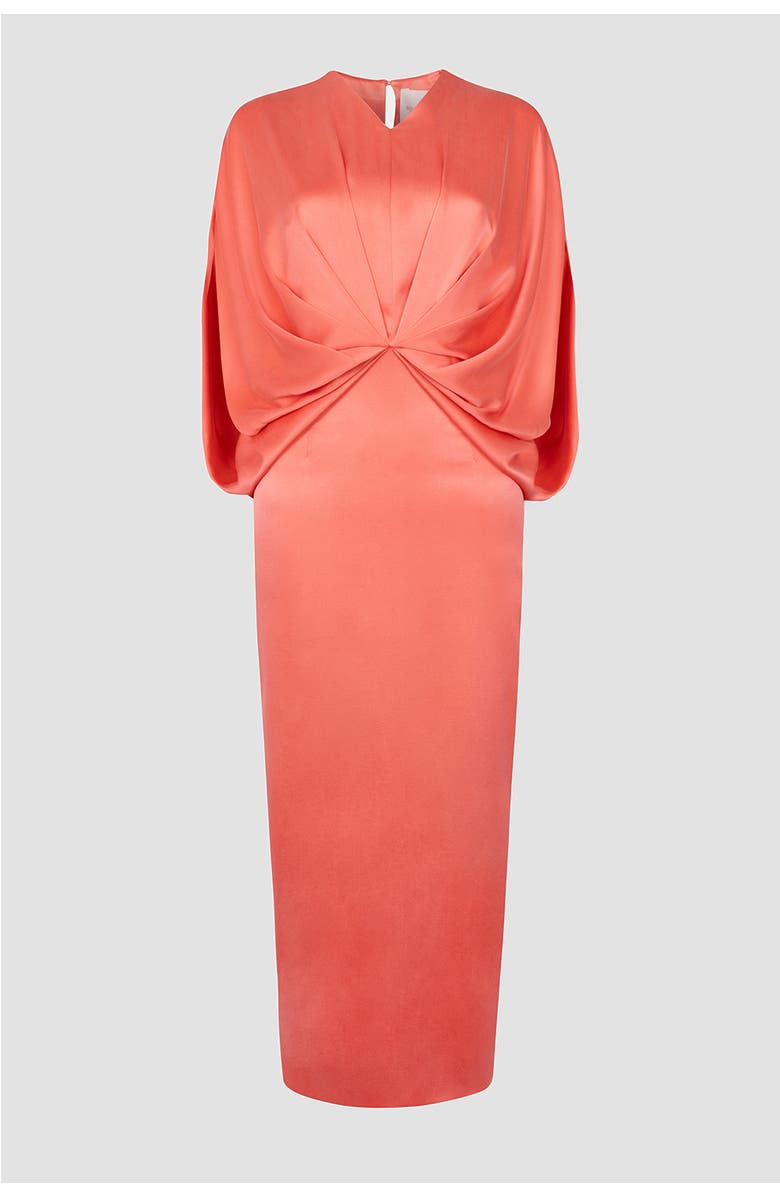 Roksanda Tari Silk Midi Dress, Alternate, color, Pale Framboise