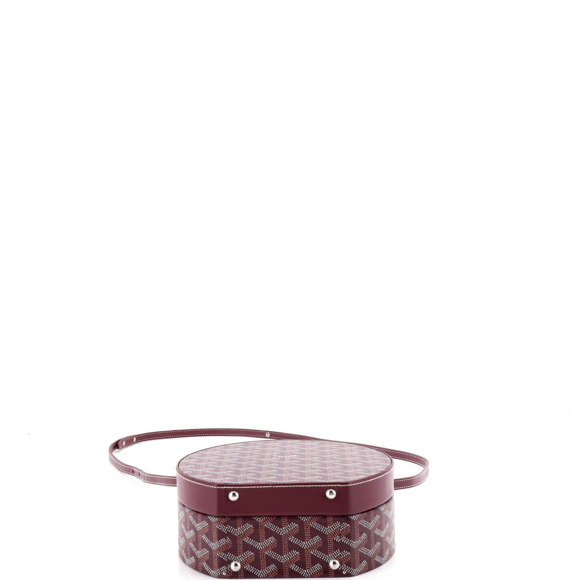 Alto Hatbox Bag Coated Canvas, Alternate, color, Burgundy
