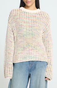 ICHI Ihanila Rib Crewneck Sweater