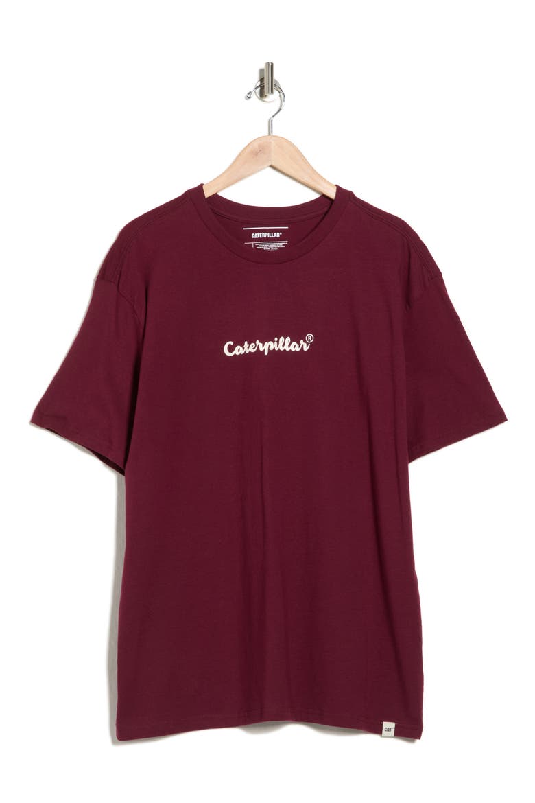 Relaxed Fit Cotton Graphic T-Shirt, Alternate, color, CHERRY LAQUER