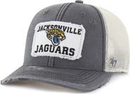 '47 Men's '47 Charcoal Jacksonville Jaguars Egremont Well-Worn Adjustable Trucker Hat